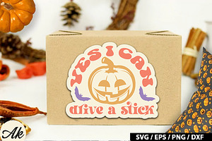 Retro Halloween Stickers Bundle,Retr