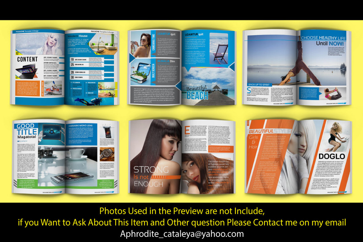 Creative Indesign Magazine Template, a Magazine Template by Orlin (Photo 2 of 5)