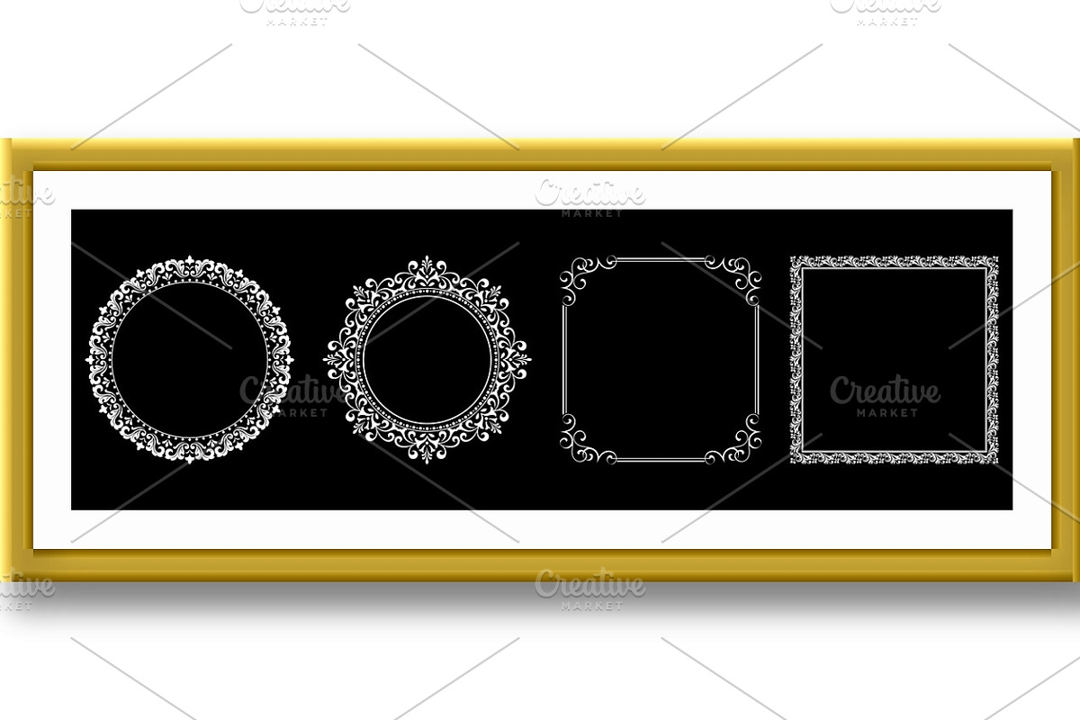 Set of decorative frames, a Pattern Graphic by RODINA (Photo 2 of 3)