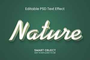 Nature 3d Text Effect