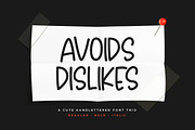 Avoids Dislikes | 3 Handmade Font, a Script Font by Kang1993 (Thumbnail 1 of 7)