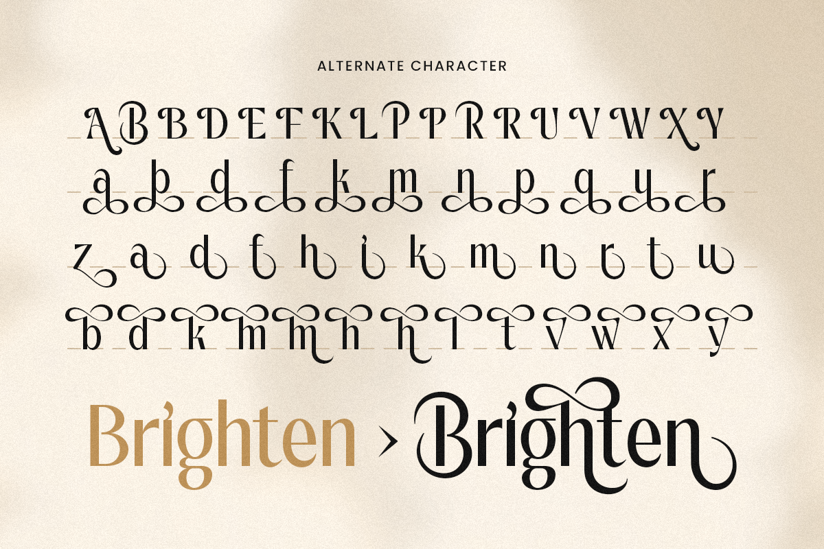 Bachon - Luxury Elegant Font, a Sans Serif Font by Sensatype (Photo 10 of 14)