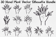 Hand Plant Growth Bundle, an Illustration by yasushie (Thumbnail 1 of 31)