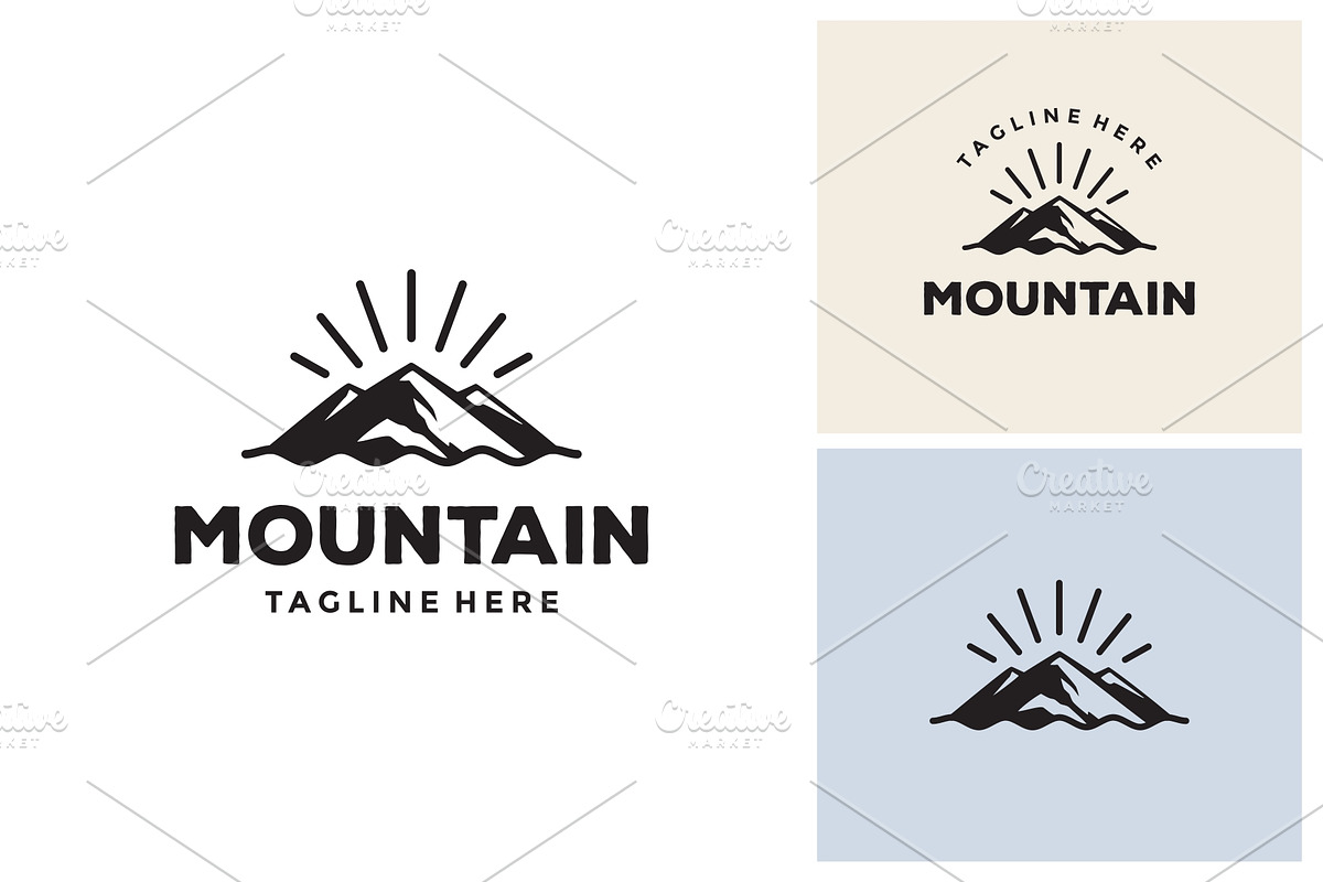Mountain Adventure Emblem Logo, a Branding & Logo Template by jundio studio