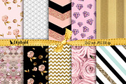 Printable Digital Papers Bundle, a Texture Graphic by CatgoDigital (Thumbnail 8 of 22)