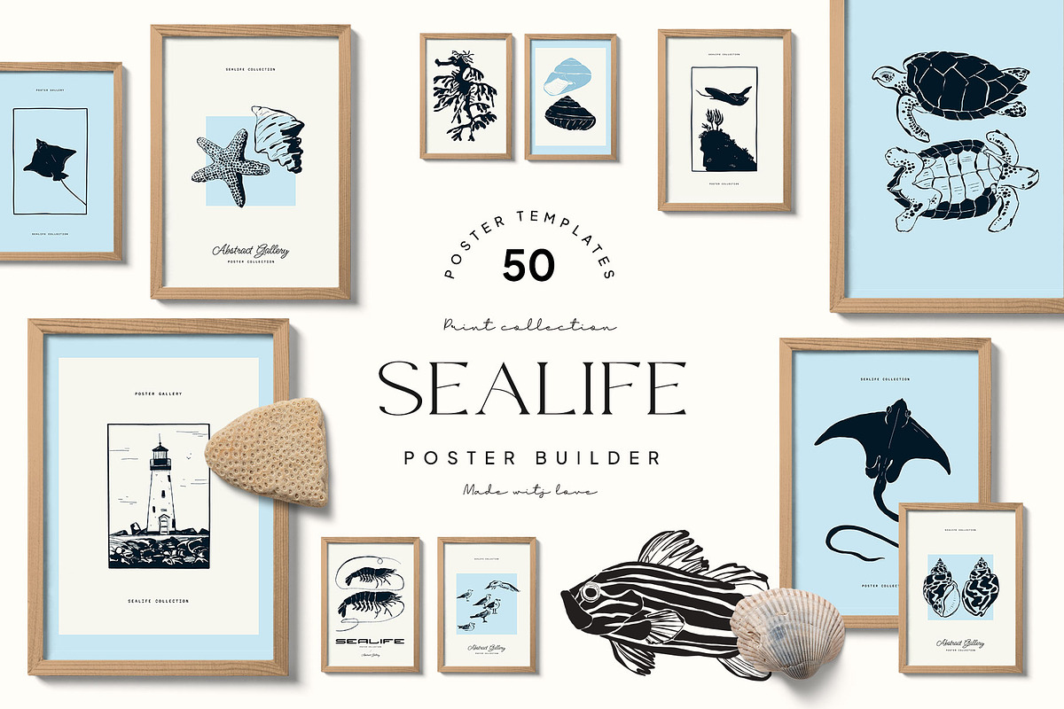 Sealife |  Poster Builder, an Object Graphic by KetteCreate (Photo 1 of 12)