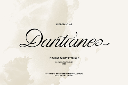 Dantiane - Script typeface