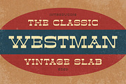 Sale! Westman - Classic Vintage Slab, a Slab Serif Font by Almarkhatype (Thumbnail 1 of 10)