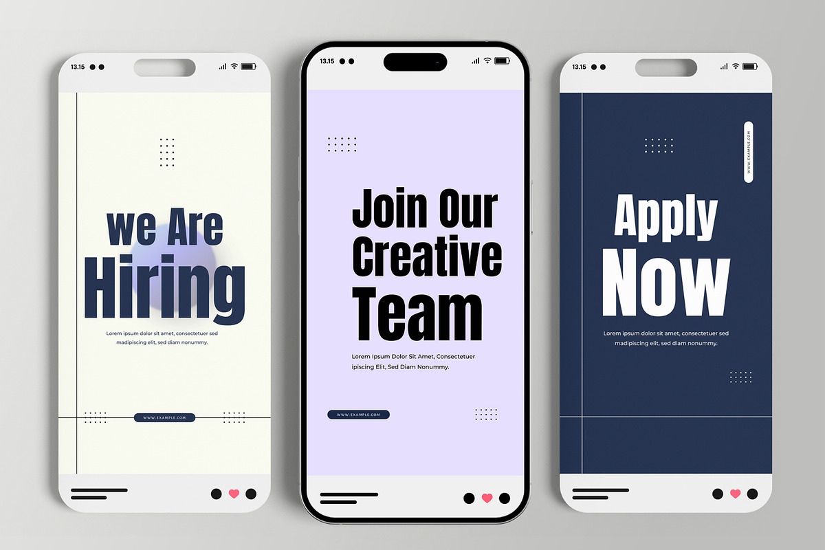 Job Hiring Social Media Story Post, a Social Media Template by MightyDesign (Photo 1 of 6)