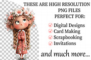 Floral Girl with Braids PNG Clipart, an Illustration by Daily.Designs (Thumbnail 2 of 7)
