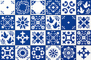 Mexican Talavera Tiles Patterns Set, a Pattern Graphic by Krolja (Thumbnail 2 of 6)