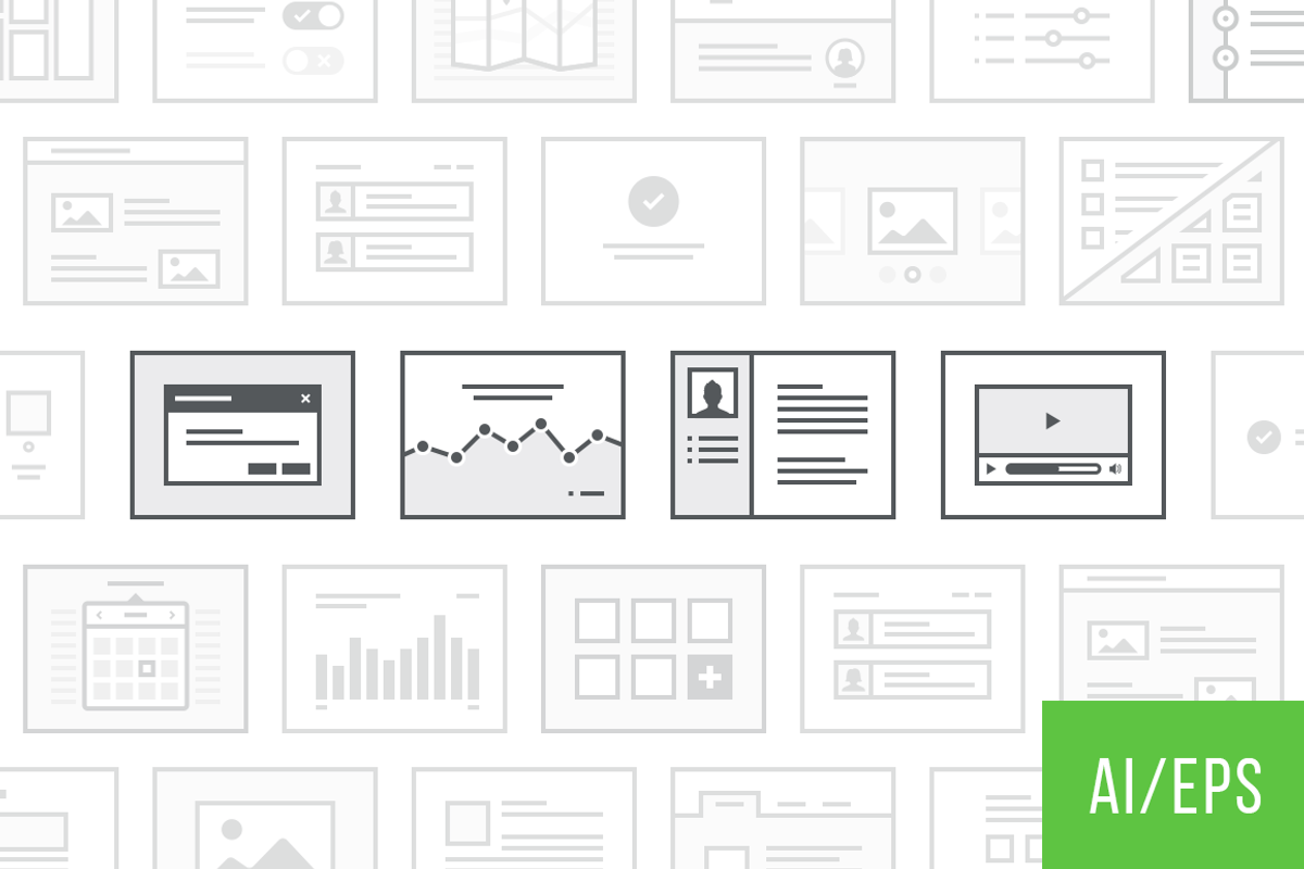 Lil Pages - 50 UI layouts, a Product Mockup by Lil Squid (Photo 1 of 4)