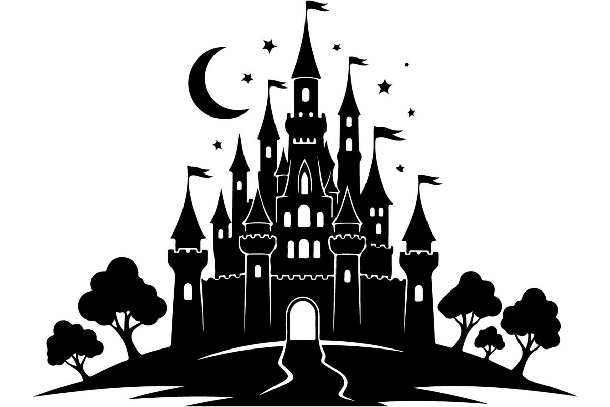 Fantasy Castle Silhouette, an Object Graphic by Creativeshirt (Photo 4 of 20)