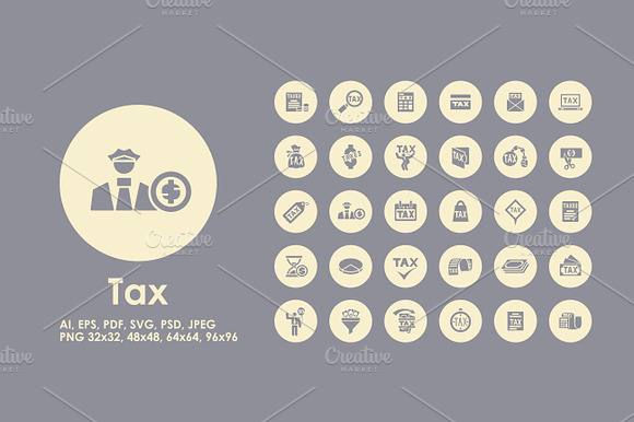 Tax Simple Icons