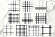 black and white plaid pattern, a Pattern Graphic by wind mill (Thumbnail 2 of 2)
