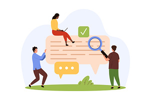 User identification, information, a Person Illustration by Flashvector