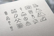 20 Mountain Adventure Icons / Logos, an Object Graphic by JeksonGraphics (Thumbnail 10 of 11)