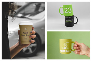 Cup Mockups - Packaging Mockups V.3