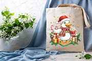Christmas Goose with Cocoa & Gifts P, an Illustration by DreamPrint404 (Thumbnail 4 of 7)