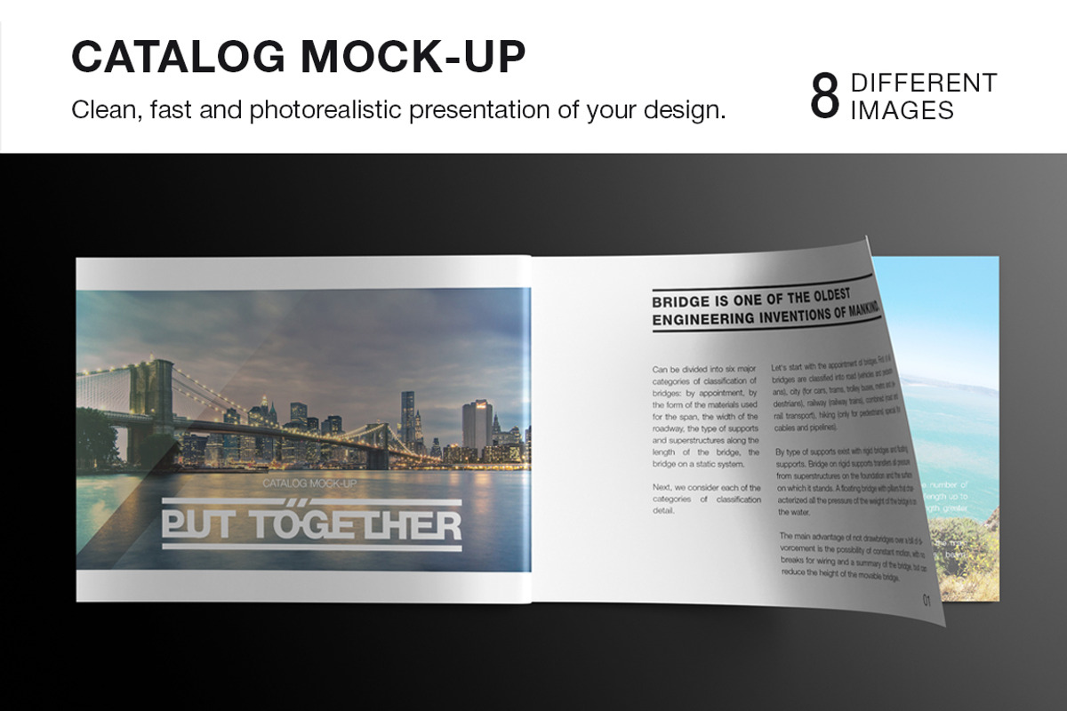 Landscape Magazine / Catalog Mockup, a Print Template by ItemBridge (Photo 1 of 5)