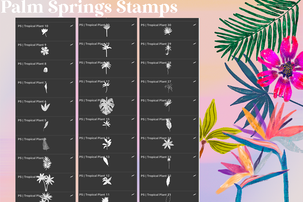 Palm Springs - Procreate & Photoshop, a Brush Add-On by OkayAnnie Designs (Photo 16 of 19)