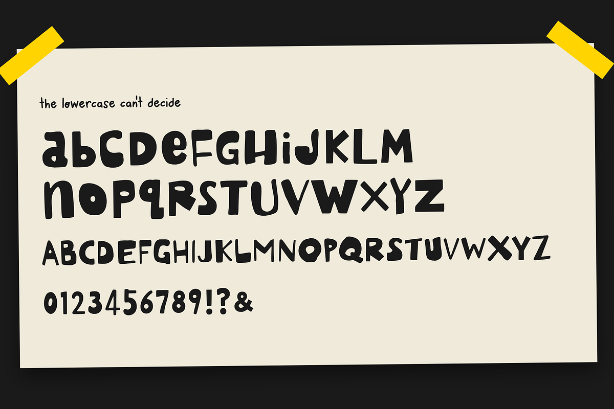 Mix Chonky Cheeks Fat Font + Dings, a Handwritten Font by Mix Fonts (Photo 9 of 10)