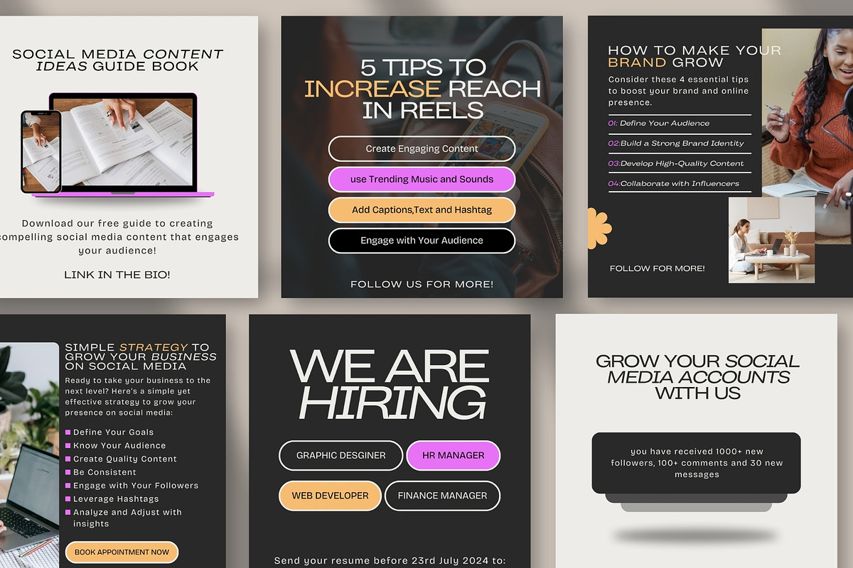 social media manager templates canva, a Templates & Theme by Elegant_Studio44 (Photo 2 of 3)