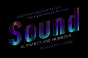 Colorful Sound Wave Alphabet, a Graphic by Pro_Vector (Thumbnail 2 of 4)