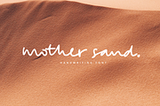 Mother Sand | Handwriting-Script, a Handwritten Font by Scratch Design (Thumbnail 1 of 12)