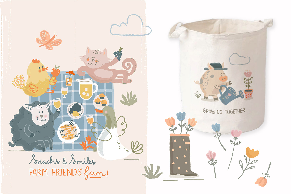 Farm&Friends. Kids Collection, an Animal Illustration by Isa De Gregorio (Photo 5 of 11)