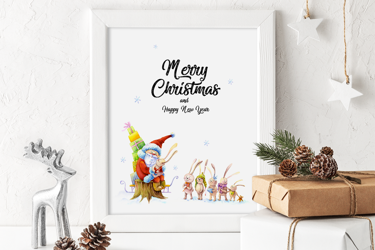 Christmas Greeting Card Template, a Card Template by ElephantArts (Photo 6 of 8)