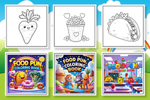 Food Pun Coloring Book, a Photo by Wow Magic
