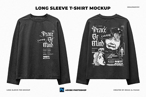 Long Sleeve T-shirt Mockup, a Shirt Mockup by Irhasalfahad