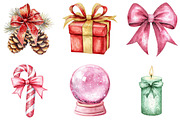 Coquette Gilter Christmas Clipart, an Illustration by DreamArtGraphic (Thumbnail 3 of 4)