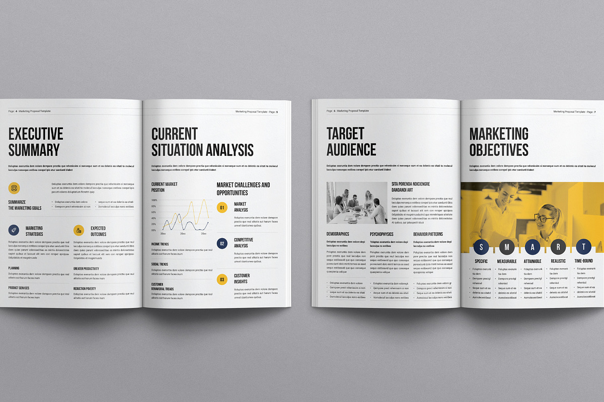 Marketing Proposal Template, a Brochure Template by E-Type (Photo 3 of 7)