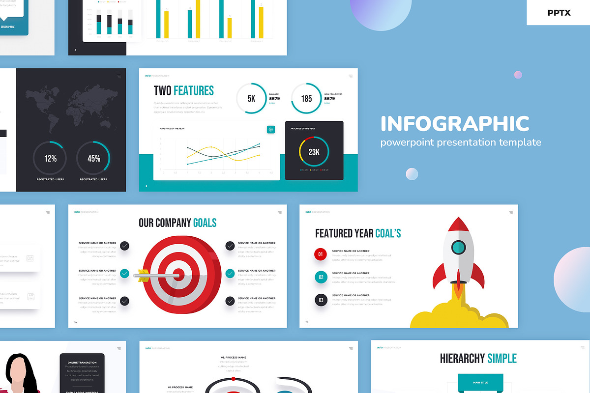 Infographic and Dashboard Presentati, a Presentation Template by Pixel_Vision_Store (Photo 1 of 4)