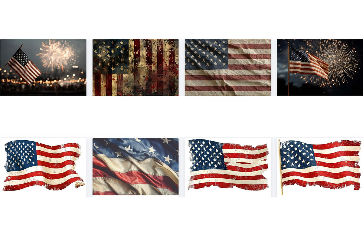 Grunge American Flag 4th of July, a Graphic by VetalStock (Photo 3 of 3)