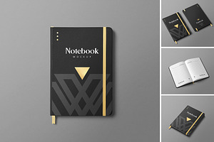 Notebook Mockup, a Product Mockup by PixelVoyager