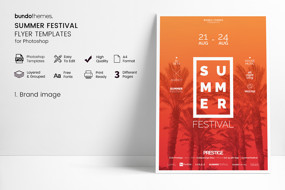 Summer Festival Flyer, a Flyer Template by Bundo Themes (Photo 2 of 5)