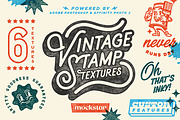 Vintage Stamp Texture Effects, a Layer Style Add-On by mockstar (Thumbnail 1 of 9)