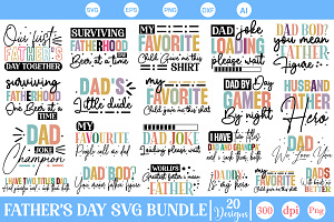 Father's Day SVG Bundle, an Object Graphic by GraphicPicker