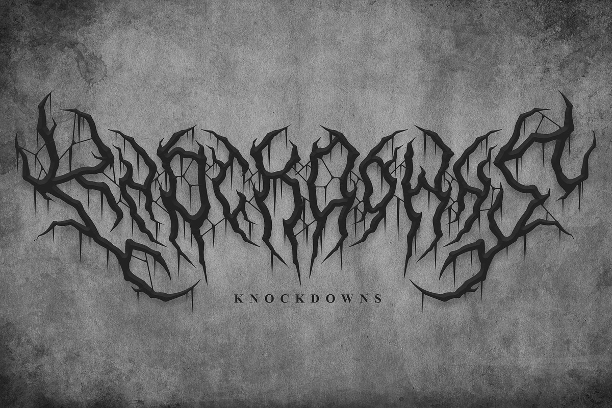 Onerock | Black Metal Font Vol.6, a Blackletter Font by Madhaline Studio (Photo 16 of 18)