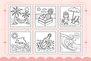Summer Days Delight Coloring Book, a Seasonal Illustration by Design Station (Thumbnail 2 of 4)