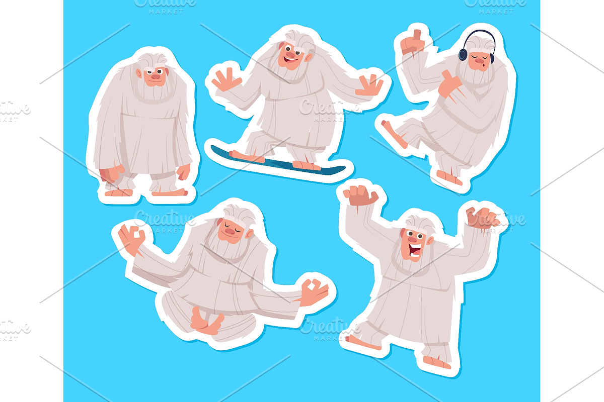 Bigfoot yeti character in different, an Animal Illustration by Onyx (Photo 1 of 3)