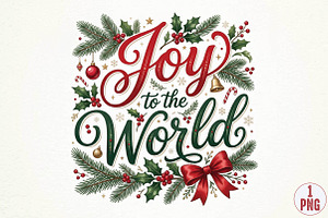 Joy to the World Christmas PNG