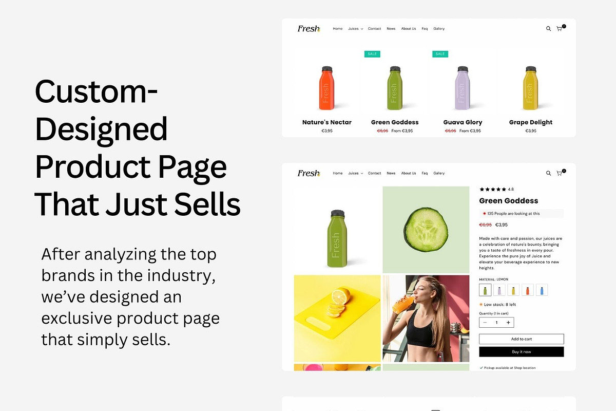 Fresh Shopify 2.0 Theme, a Shopify Template by Lumin Lab (Photo 4 of 10)