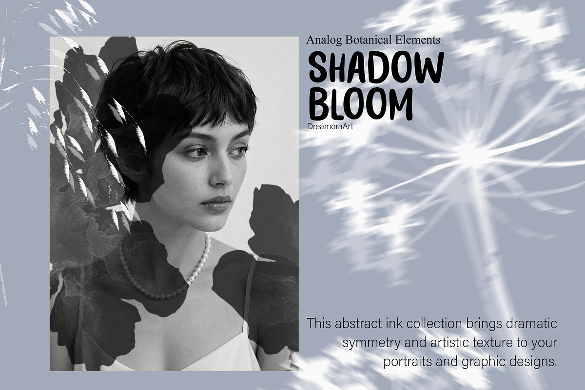 Shadow Bloom Analog Botanical PNG, an Object Graphic by DreamoraArt (Photo 6 of 10)