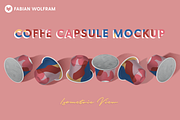 Coffee Capsule Mockup (Isometric), a Packaging Mockup by Fabian Wolfram (Thumbnail 1 of 7)