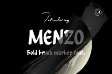 Menzo - Bold brush marker font