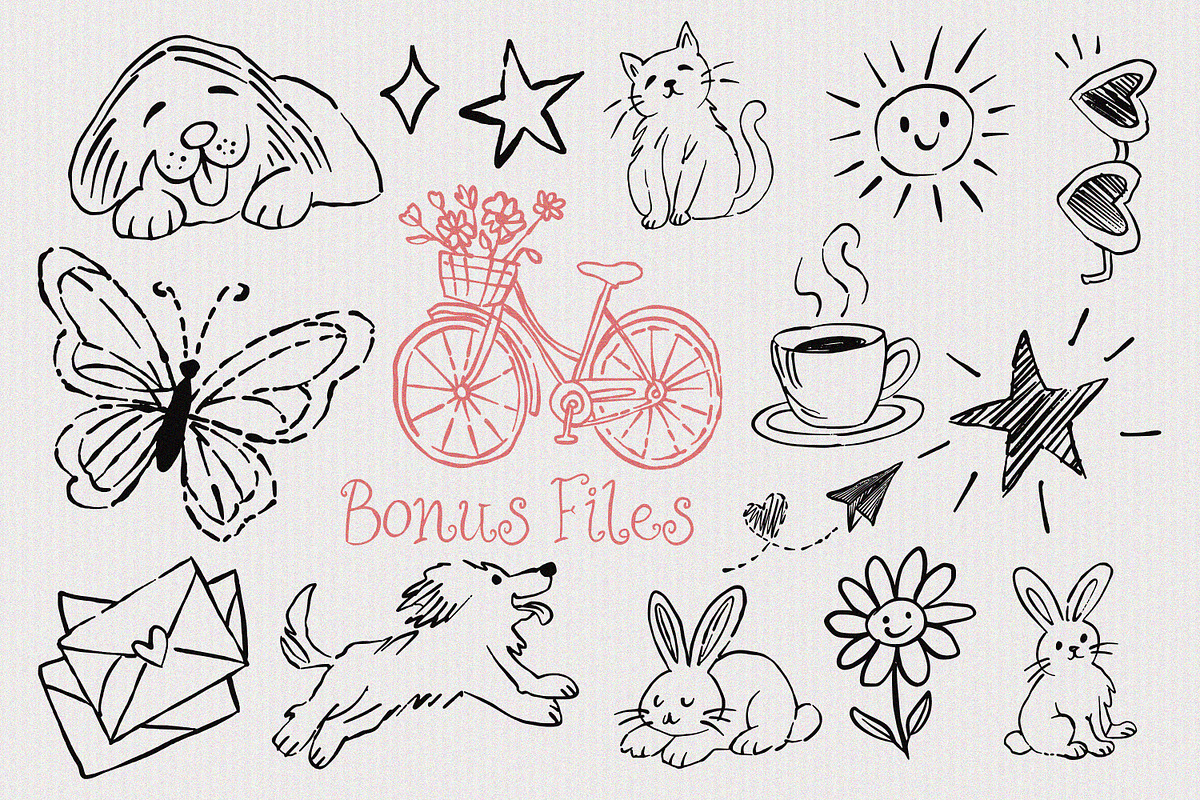 Wonderland Cutesy Font Duo, a Handwritten Font by MaxArt Foundry (Photo 5 of 8)